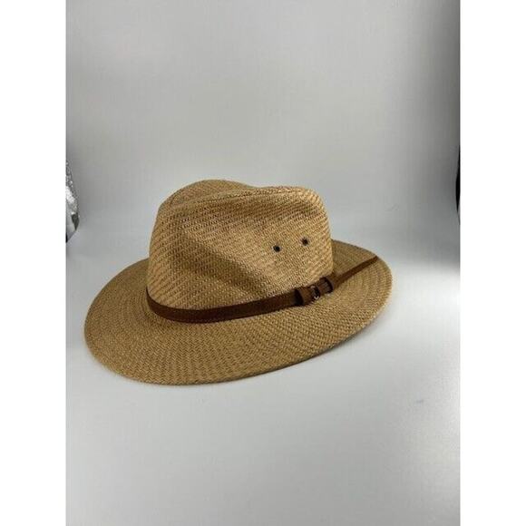 Unbranded Other - Unisex Adult Panama 100% Paper, Lined Fedora Wide Brim Sun Hat, Beach Hat S/M